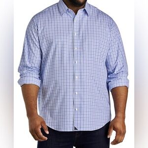 Untuckit Check Pattern Big Tall Button Down